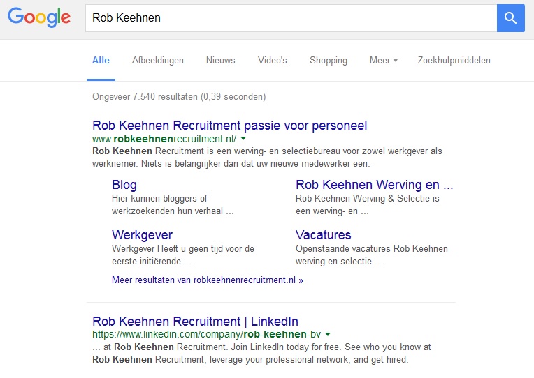 Google je eigen naam